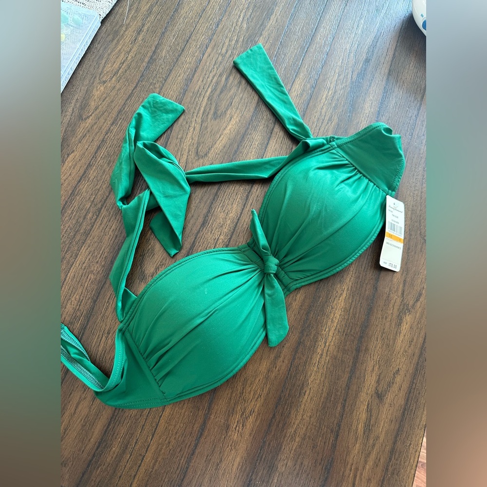 NWT Tommy Bahama Emerald Green Bikini Top S